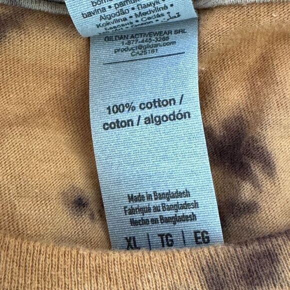 Gildan Men's Lot of 5 Multicolor Graphic Heavy Cotton Printed T-Shirts Size XL - Picture 3 of 12